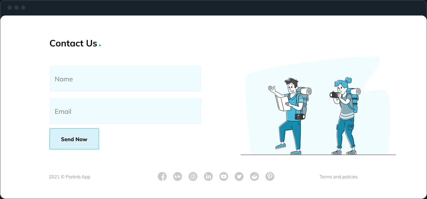 Parknb: How does the page end?
