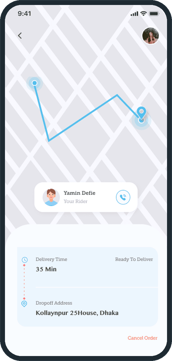 Savvy: Can the customer follow the delivery?