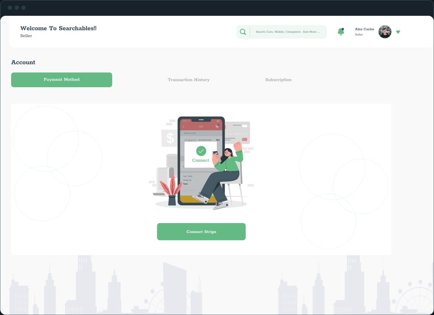 Searchables: How does a seller list a product and get paid?