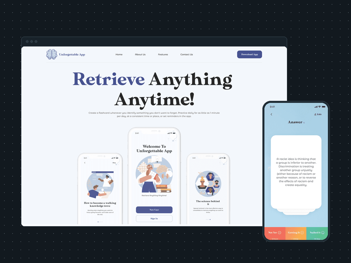 Unforgettable App