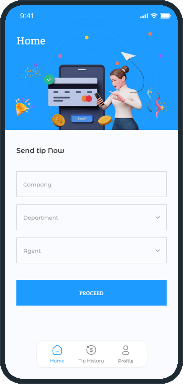 Grati: How does a customer send a tip?