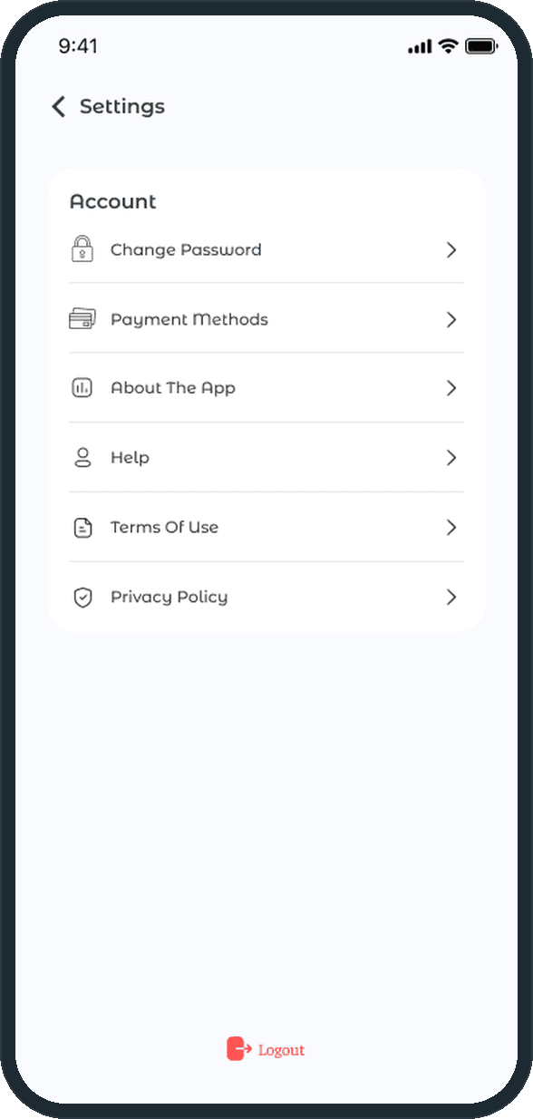 Grati: Where does the customer manage cards and the account?