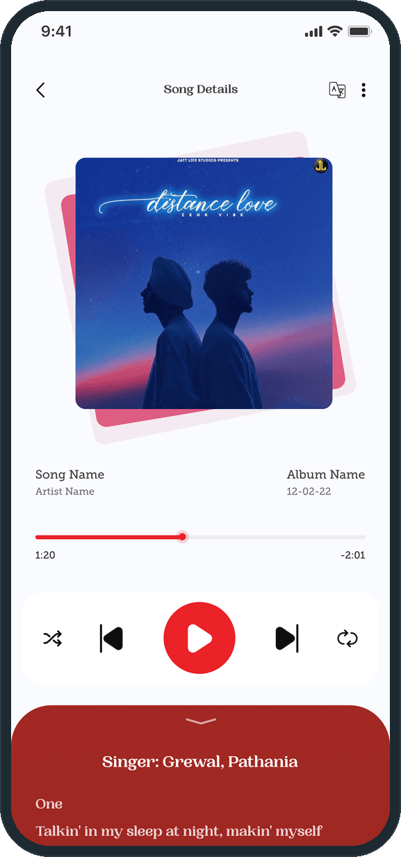 Lyrassist: What does a song page hold?