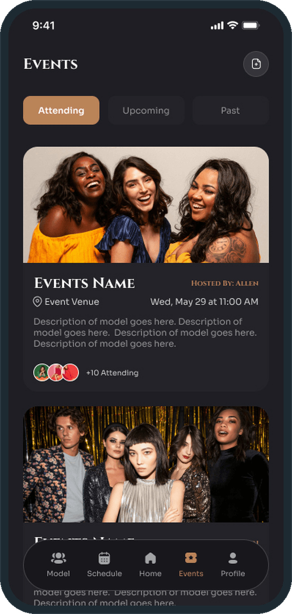 Modeling agency admin: How are events tracked?