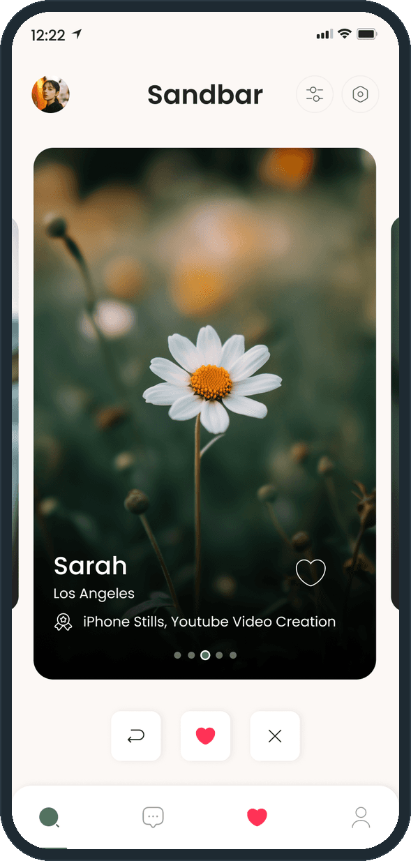 Sandbar: How does a creator find someone to swap shoots with?