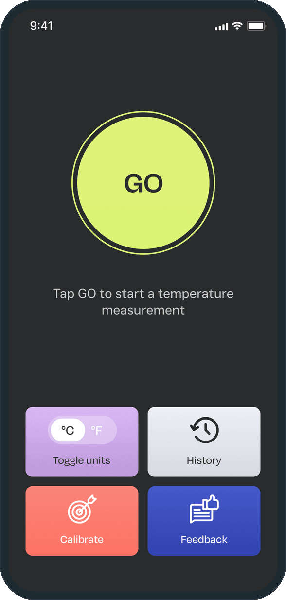 ThermoVibe: What else is on the home screen?