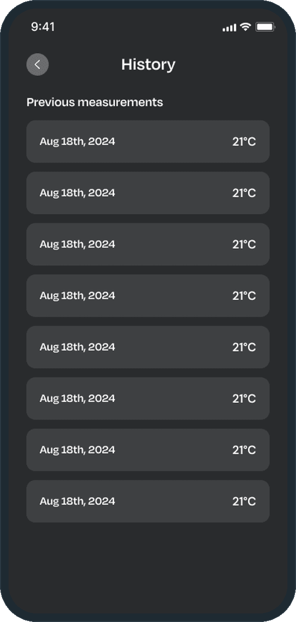 ThermoVibe: What else is on the home screen?