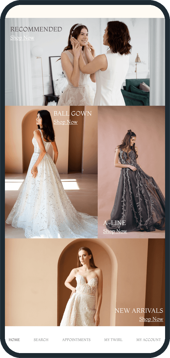 Twirl: How does she shop for a gown?